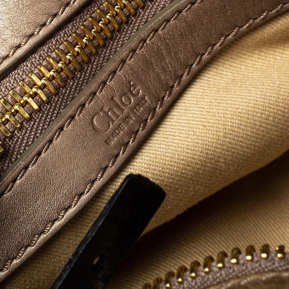 Chloe Beige Leather Bay Satchel - Picture 5 of 11